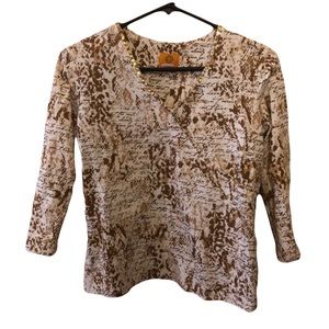 NWOT  Ruby Rd Womens Blouse Top Size MP Bust 36" Beautiful Details
